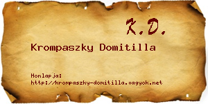 Krompaszky Domitilla névjegykártya